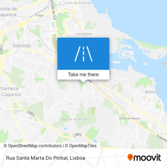 Rua Santa Marta Do Pinhal map