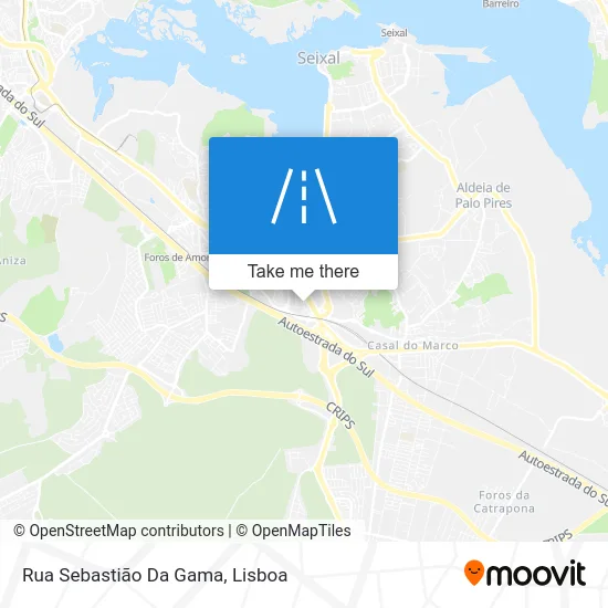 Rua Sebastião Da Gama map