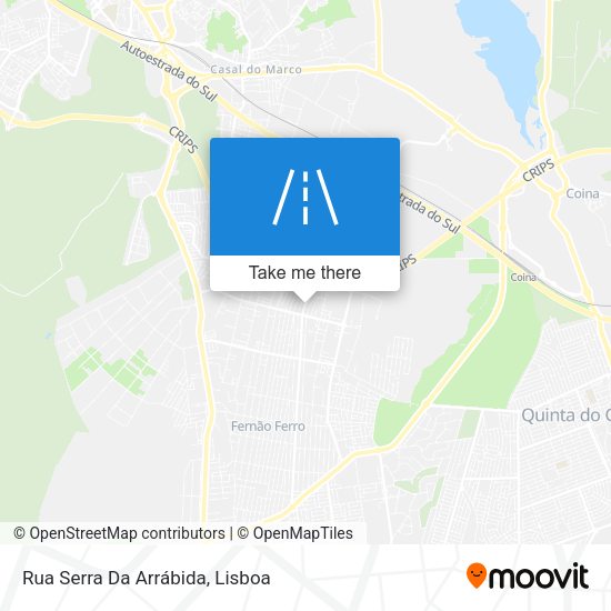 Rua Serra Da Arrábida map