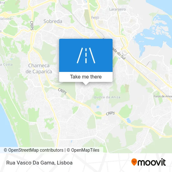 Rua Vasco Da Gama map