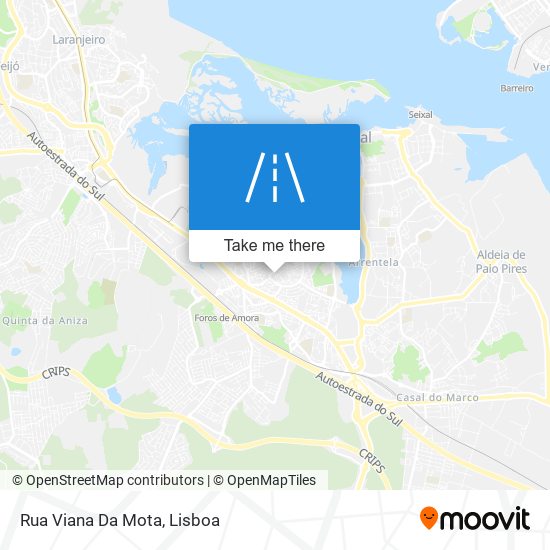 Rua Viana Da Mota map