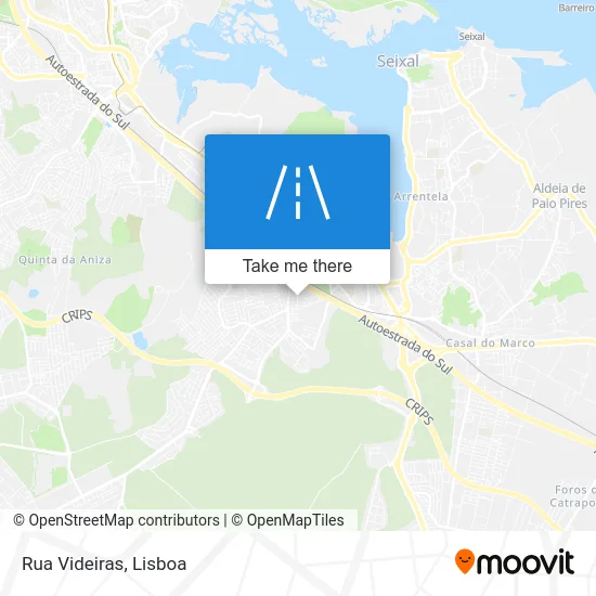 Rua Videiras map