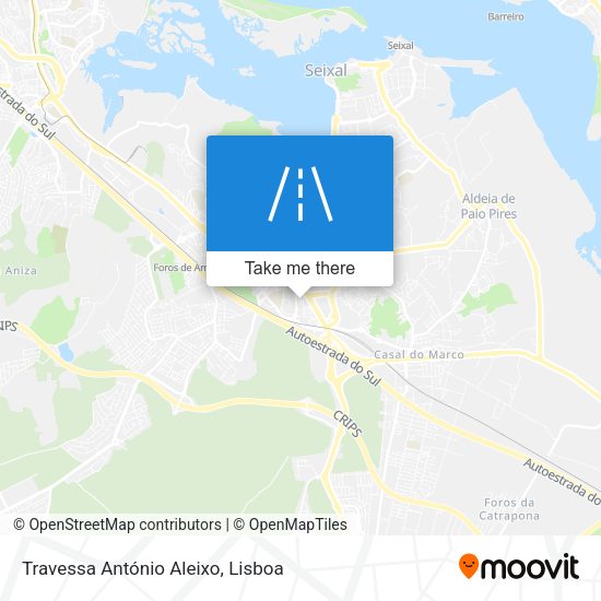 Travessa António Aleixo map