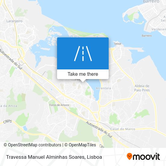 Travessa Manuel Alminhas Soares mapa