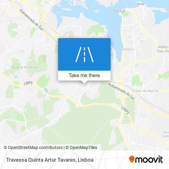 Travessa Quinta Artur Tavares mapa
