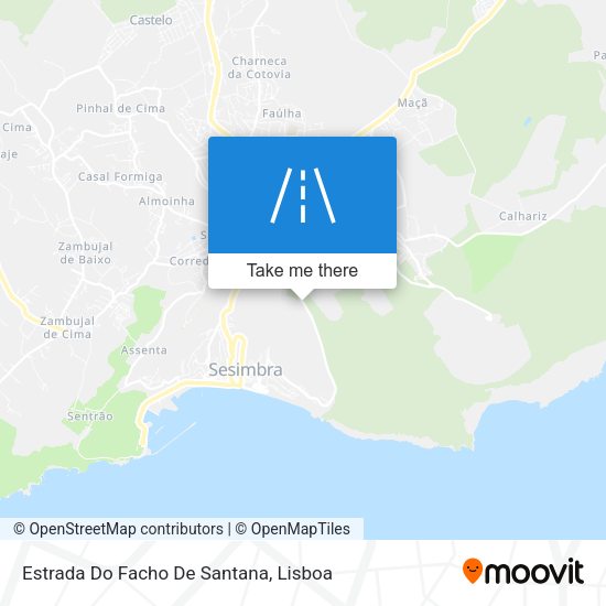 Estrada Do Facho De Santana mapa
