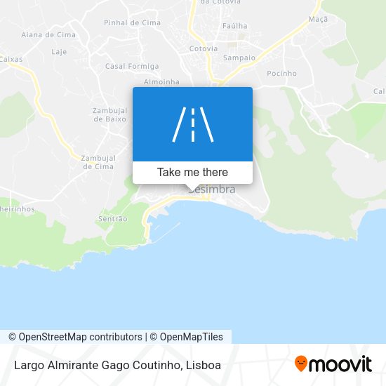 Largo Almirante Gago Coutinho map