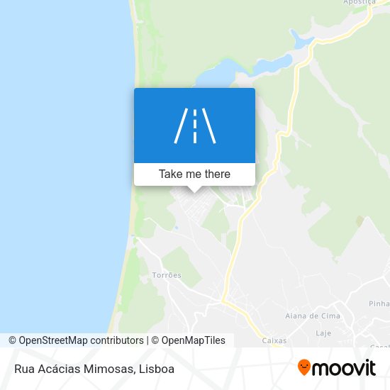 Rua Acácias Mimosas mapa
