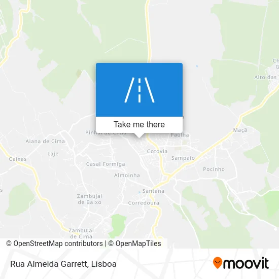 Rua Almeida Garrett map
