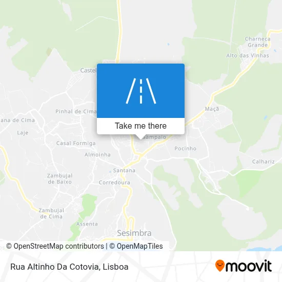 Rua Altinho Da Cotovia map