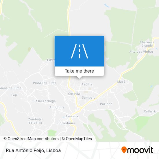Rua António Feijó map