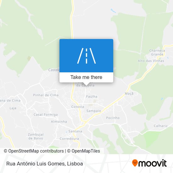Rua António Luis Gomes map