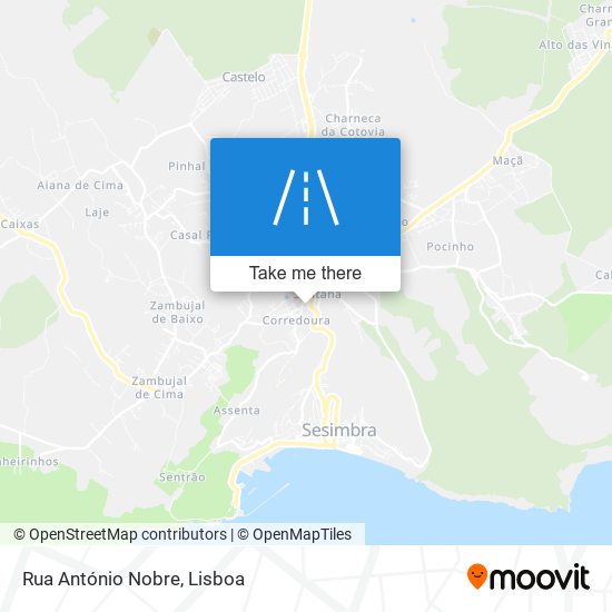 Rua António Nobre map