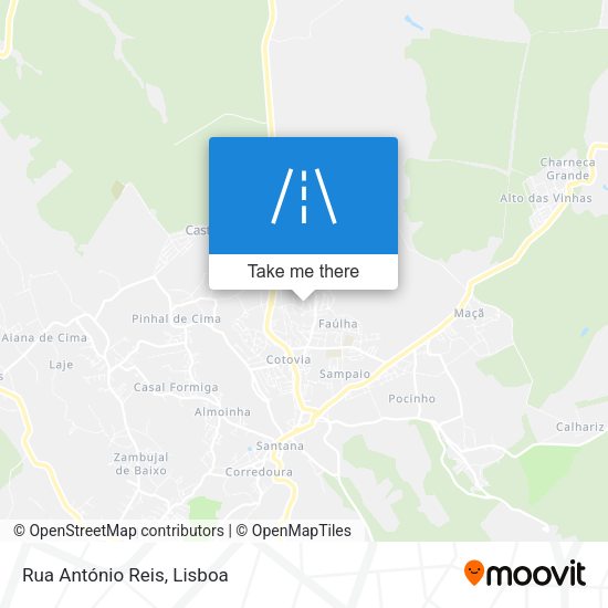 Rua António Reis mapa