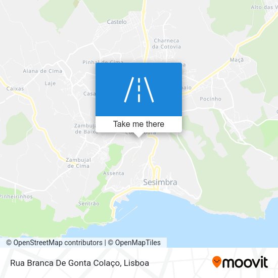 Rua Branca De Gonta Colaço map