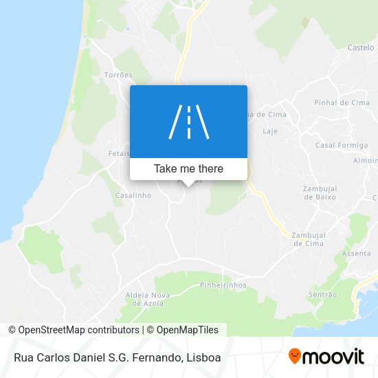 Rua Carlos Daniel S.G. Fernando mapa