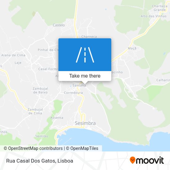 Rua Casal Dos Gatos map