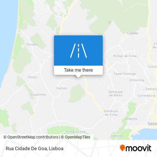 Rua Cidade De Goa map