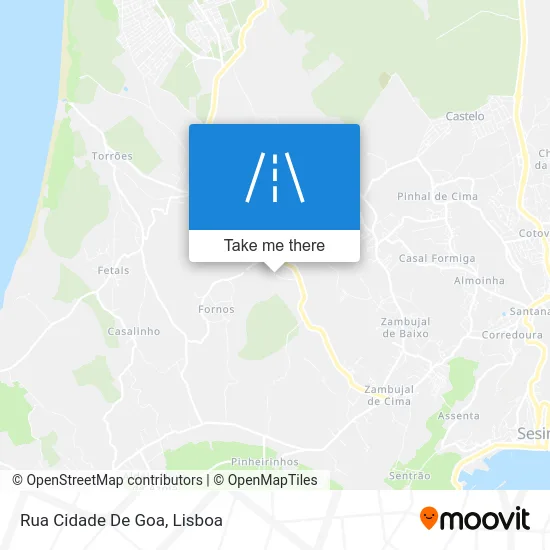 Rua Cidade De Goa map
