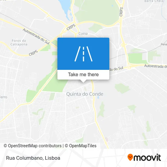 Rua Columbano map