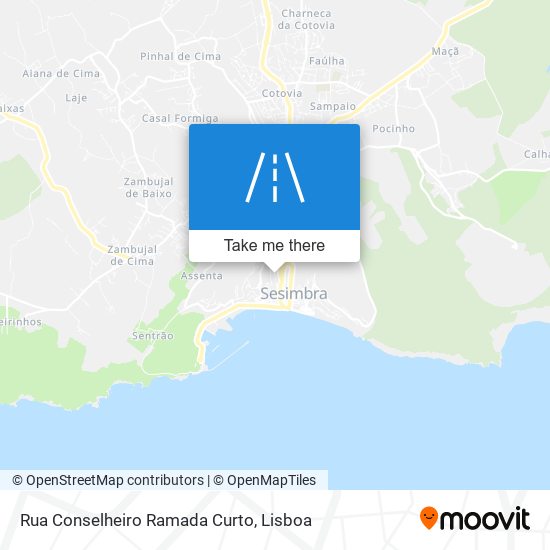 Rua Conselheiro Ramada Curto mapa