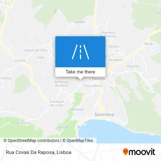 Rua Covas Da Raposa map
