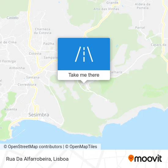 Rua Da Alfarrobeira map