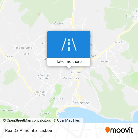 Rua Da Almoinha map