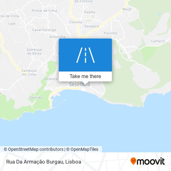 Rua Da Armação Burgau mapa