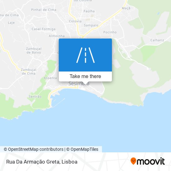 Rua Da Armação Greta mapa