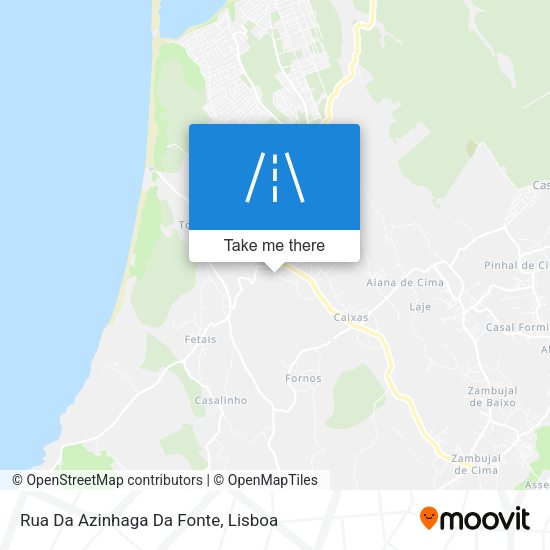 Rua Da Azinhaga Da Fonte mapa