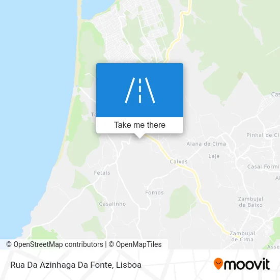 Rua Da Azinhaga Da Fonte map