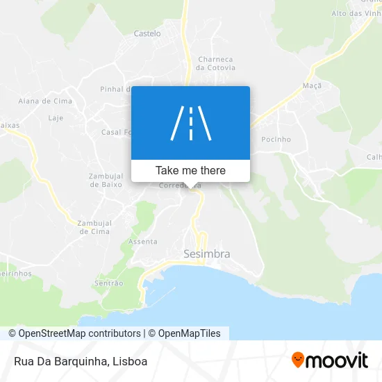 Rua Da Barquinha map