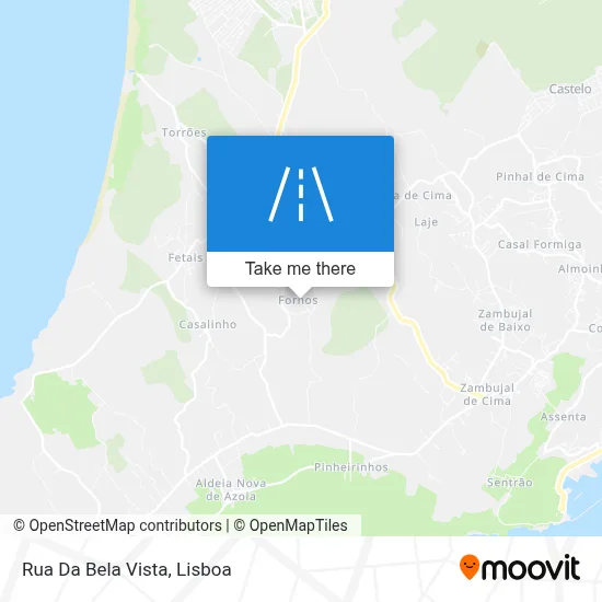 Rua Da Bela Vista map