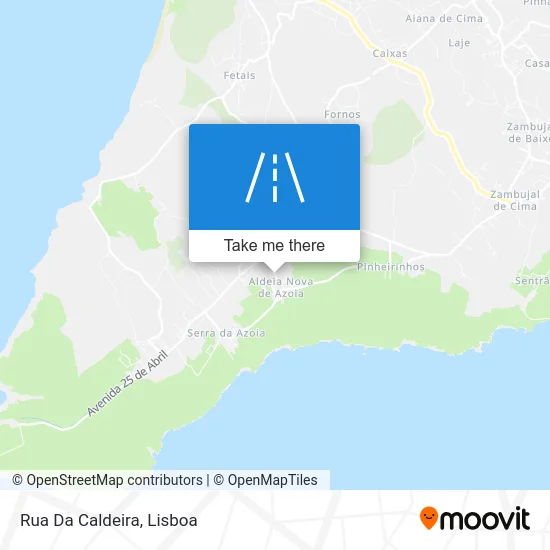 Rua Da Caldeira map