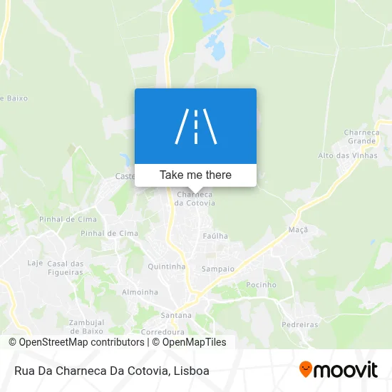 Rua Da Charneca Da Cotovia map