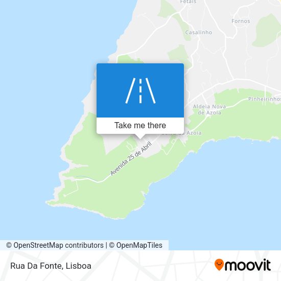 Rua Da Fonte mapa