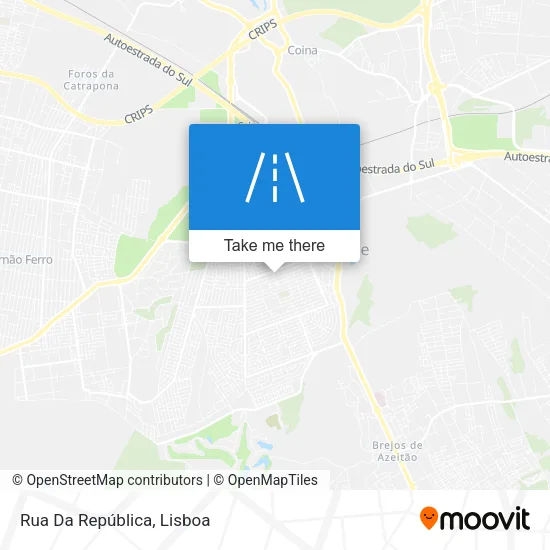Rua Da República map