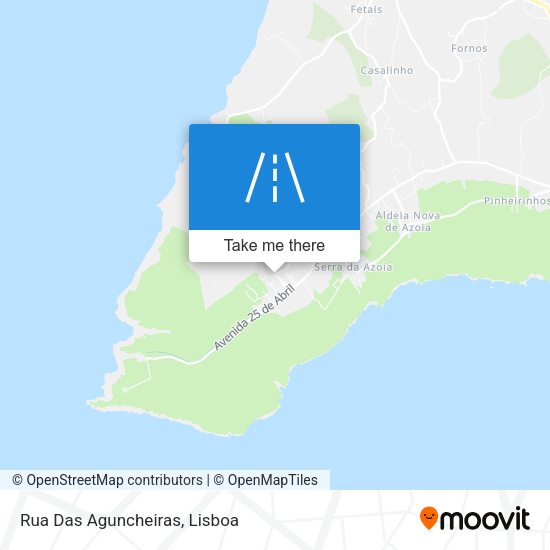 Rua Das Aguncheiras mapa