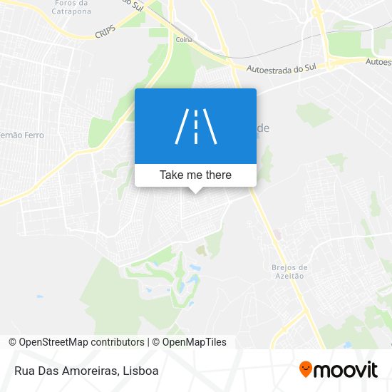 Rua Das Amoreiras mapa
