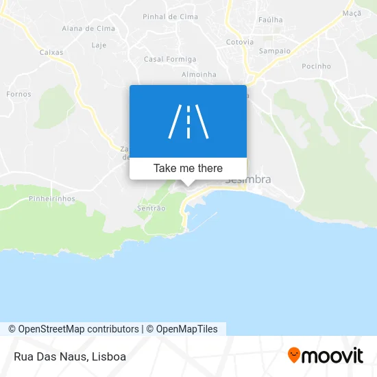Rua Das Naus map