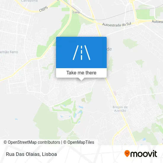 Rua Das Olaias map