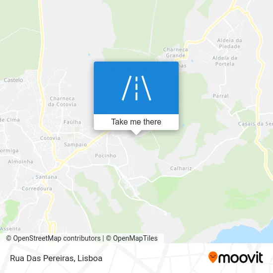 Rua Das Pereiras map