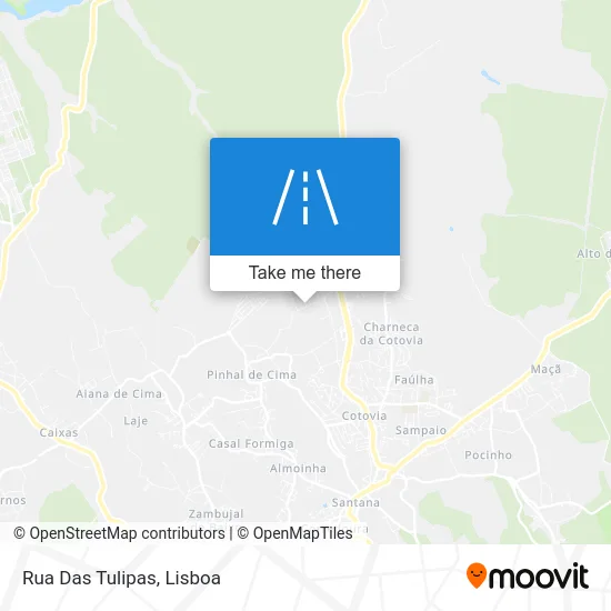 Rua Das Tulipas map