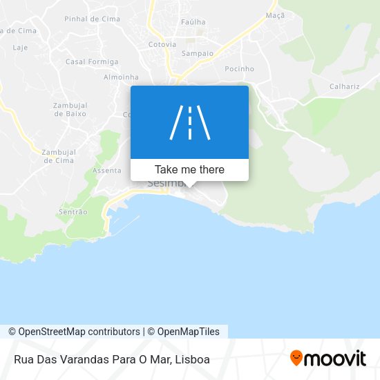 Rua Das Varandas Para O Mar map