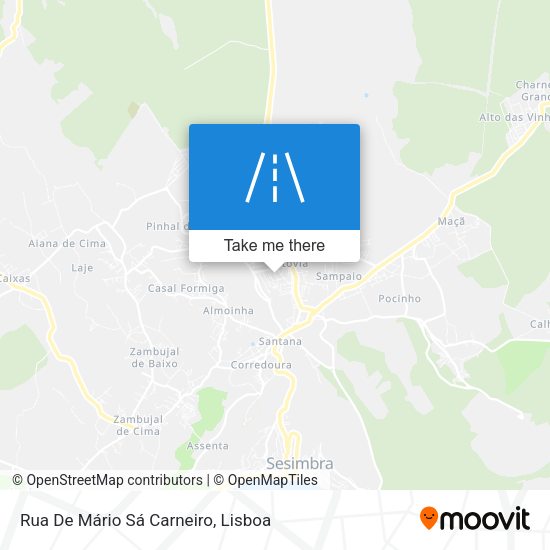 Rua De Mário Sá Carneiro map
