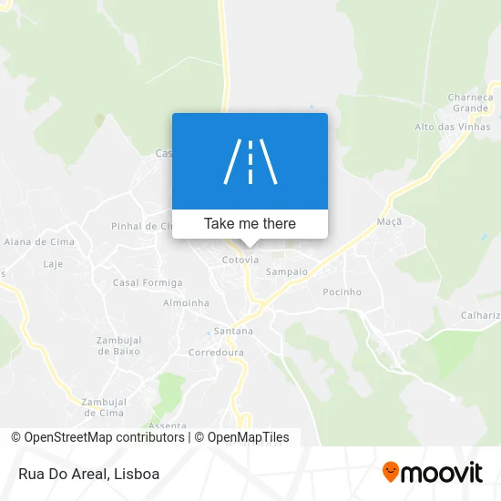 Rua Do Areal map