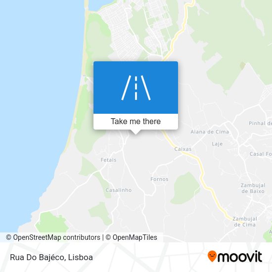 Rua Do Bajéco mapa