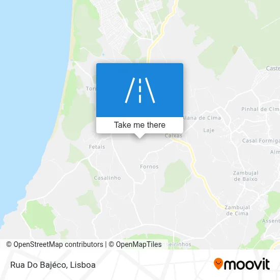 Rua Do Bajéco map