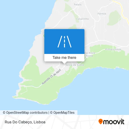 Rua Do Cabeço map